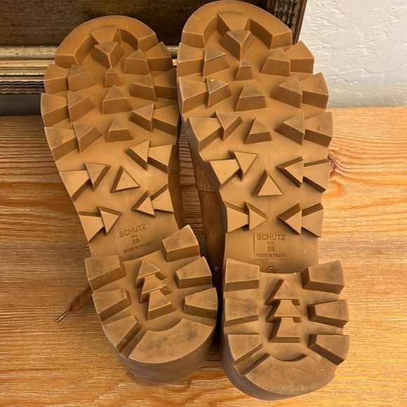 SCHUTZ  Xayane Combat Boots in Hazel Size 9 - Picture 10 of 12